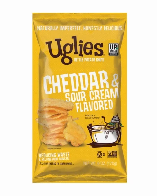 Cheddar & Sour Cream Kettle Chips, 6 Ounces - Perfect Snack For Outdoor Adventures