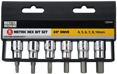 6-Pc. Metric Hex Bit Socket Set