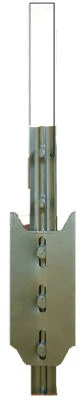 Green T-Style Studded Fence Post, 6.5 Feet Length