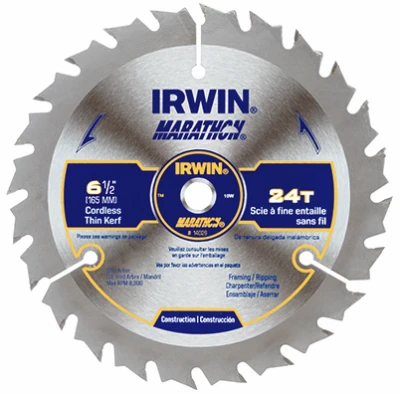 Marathon Circular Saw Carbide Blade, 24-Tooth x 6-1/2 In.