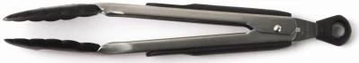 Good Grips Kitchen Tongs, Stainless Steel/Black Nylon Heads, 9-In.
