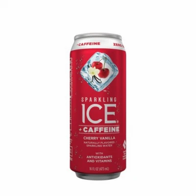 Caffeine Cherry Vanilla Sparkling Water, 16 oz.
