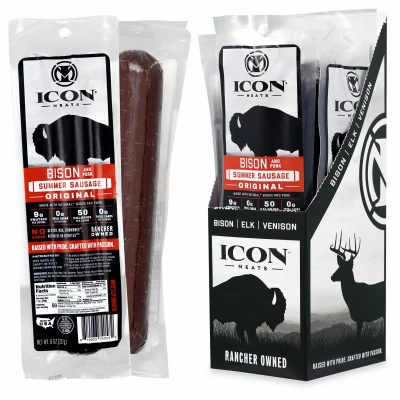 8 Ounce Original Flavor Bison Summer Sausage