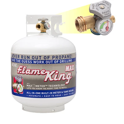 20 Lb. LP Tank Cylinder, OPD Valve & Gas Gauge, Steel