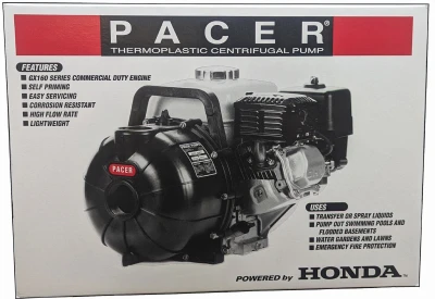 S Utility Pump with 5.5 Horsepower Gas Engine, 200 Gallons Per Minute Flow, 2 Inch NPT Connection