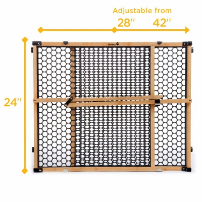 Safety 1st Multicolored 24 in. H X 28-42 in. W Wood Child Safety Gate Safety 1st Multicolored 24 in. H X 28-42 in. W Wood Child Safety Gate