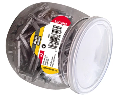 #2 Phillips Screw Driver Bit, 2 In., 250-Ct.