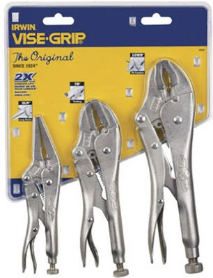 3PC Vise Grip Plier Set