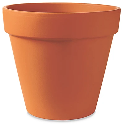 Terra Cotta Clay Flower Pot, Standard, 10-In.