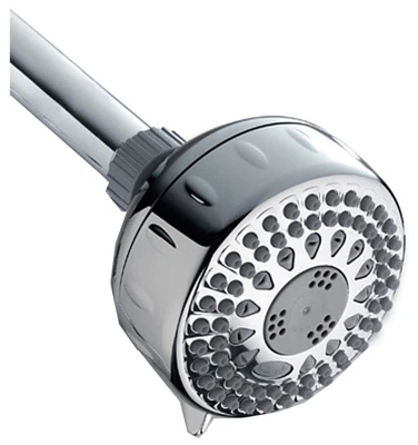 Elements Shower Head, Fixed Mount, 5 Settings, 1.8 GPM, Chrome Finish