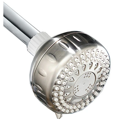 Elements Shower Head, Fixed Mount, 5 Settings, 1.8 GPM, Brushed Nickel Finish