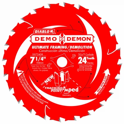 Demolition Saw Blade, 24-Tooth x 7-1/4-In.
