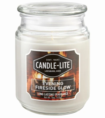 Everyday Essentials Wax Candle, Evening Fireside Glow Scent, 18 oz. Terrace Jar