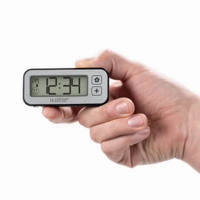 Mini Digital Clock with Temperature and Humidity Display and Magnetic Back