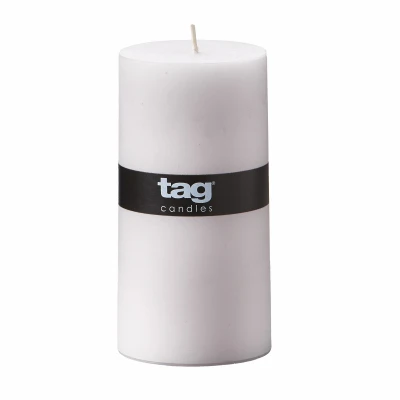 Pillar Candle, 85 Hour Burn Time, Cotton Wick, White, 3 x 6 In.