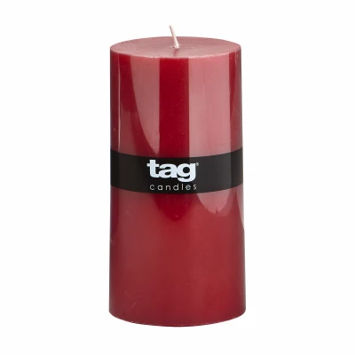 Cotton Wick Smokeless Paraffin Wax Pillar Candle - 14.57 In Height, 85 Hour Burn Time