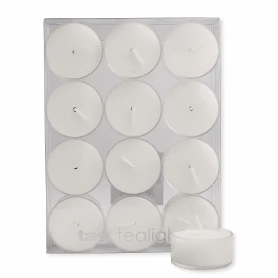 Tealight Candles, 4-Hour Burn Time, 12-Pk.