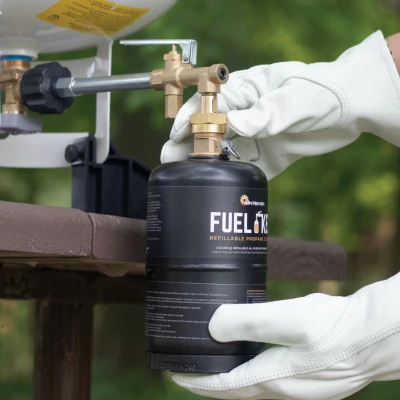 Propane Tank Refill Kit for Fuel Keg, 16 oz.