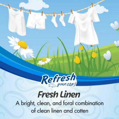Discreet Ring Car Air Freshener, Fresh Linen Scent