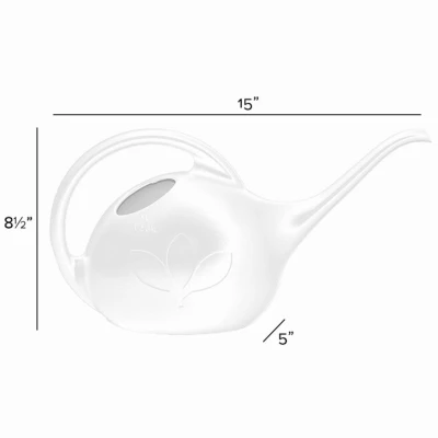 Indoor Watering Can, Pearlescent White, 1/2-Gallon