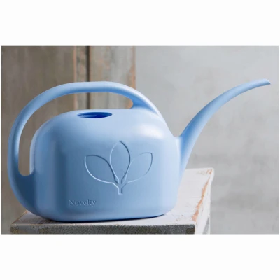 Indoor Watering Can Sky Blue 1 Gallon Capacity Durable Plastic