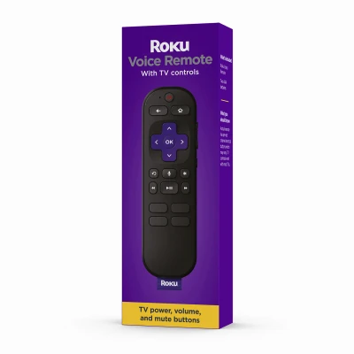 Voice Remote Control with Built-In Microphone for Hands-Free Operation