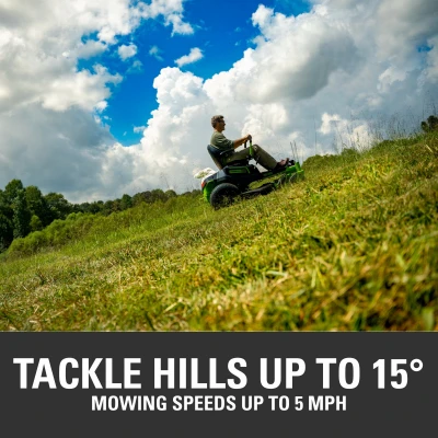 80-Volt Cordless Zero Turn Riding Lawn Mower with 42 Inch Cutting Deck