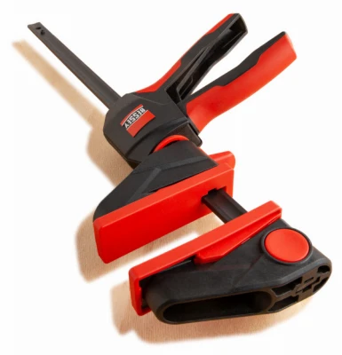 One-Hand Trigger Clamp, Full Rotating Handle, 12 In. Bar, 2-Pk.