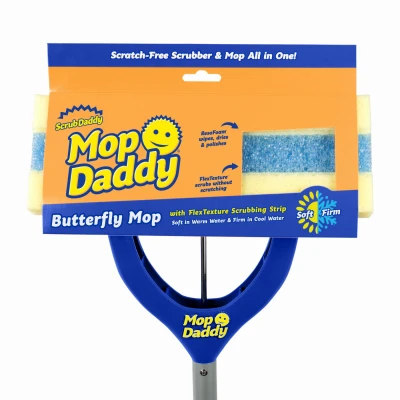 Mop Daddy Butterfly Sponge Mop With Flextexture Foam And Resofoam Technology