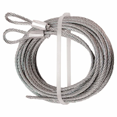 Garage Door Extension Cables, 1/8 In. Carbon Steel, 2-Pk.