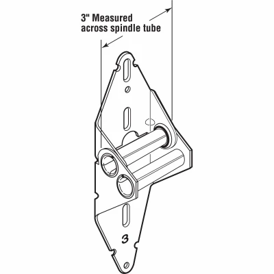 Prime-Line 3 in. W X 11.75 in. L X 0.44 in. D Steel Garage Door Hinge Prime-Line 3 in. W X 11.75 in. L X 0.44 in. D Steel Garage Door Hinge
