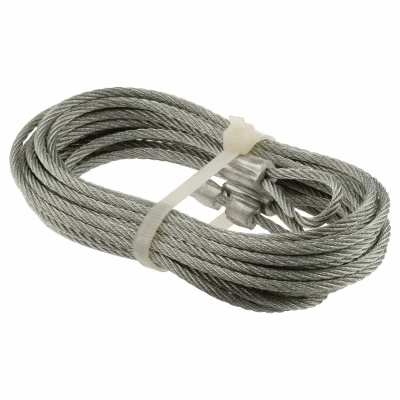 Torsion Spring Garage Door Cables, 1/8 In. x 8 In. x 8 Ft., 2-Pk.