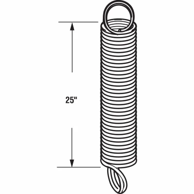 Sectional Garage Door Extension Spring with Safety Cable Blue Tip 110 Pounds