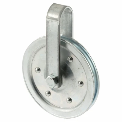 Garage Door Pulley with Strap, 4 In., 1-Pk.