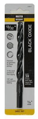 Black Oxide Drill Bit 13/32 X 5-1/4-inch High Speed Steel