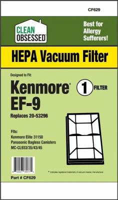 Kenmore Vacuum Cleaner Filter, EF-9 HEPA, 1-Pk.