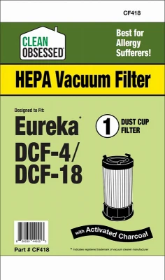 Eureka Vacuum Cleaner Filter, DCF4/18 HEPA, 1-Pk.