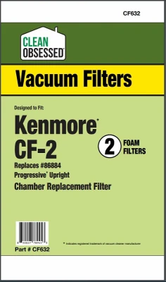 Kenmore CF-2 Foam Vacuum Cleaner Filter, 1-Pk.