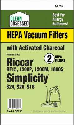 Riccar HEPA Vacuum Cleaner Filter, 1-Pk.
