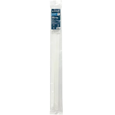 Heavy-Duty Cable Ties, White, 24 In., 10-Pk.