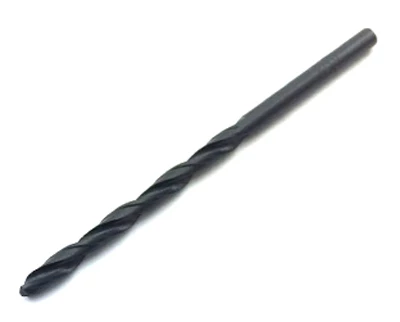 High-Speed Steel Drill Bit, Black Oxide Coated, 9/64 Inch Diameter by 2 and 7/8 Inch Length