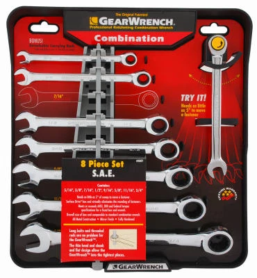 Ratcheting Wrench Set, SAE 8-Pc.