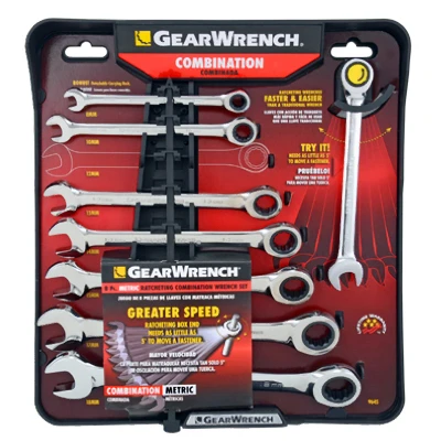 Ratcheting Wrench Set, Metric 8-Pc.