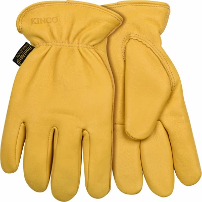Men's Medium Full-Grain Deerskin Leather Work Gloves Durable and Comfortable