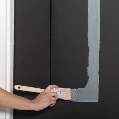 Quart of Satin Alpine Gray Water Based Interior and Exterior Door and Trim Paint