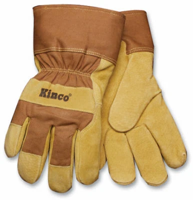 Leather Palm Gloves, Men's M