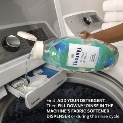 Rinse and Refresh Laundry Odor Remover and Fabric Softener, Cool Cotton Scent, 25.5 Fluid Ounces