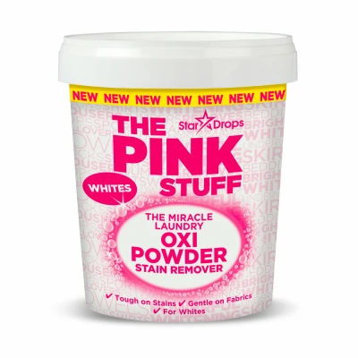 Pink Stuff Miracle Laundry Oxi Powder Stain Remover for Whites, 2.2 Lb.