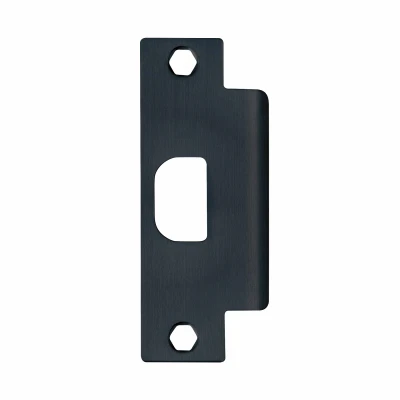 Commercial Strike Plate for Metal Doors, Black