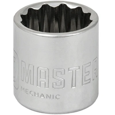 MASTER MECHANIC Metric Socket, 12-Point, 3/8-In. Drive, 20mm